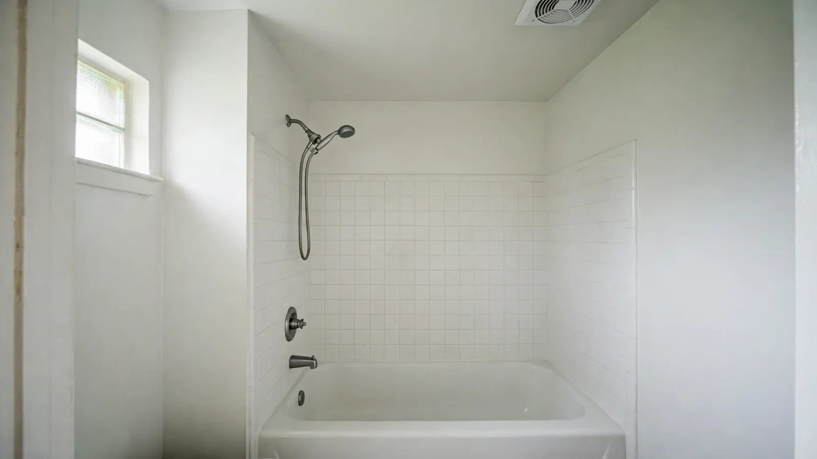 After: The same bathroom clean and freshly painted